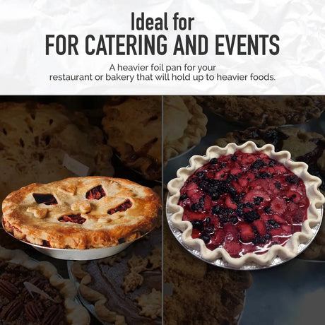 KitchenDance 9" Smoothwall Foil Pie Pan - Case of 500  #922 KitchenDance