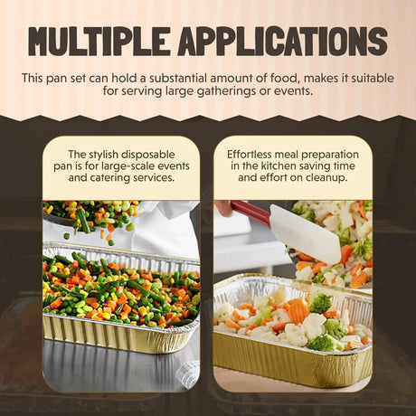 11" x  7" Colored Heavy Aluminum Entrée Pan with Snap on Dome Lid - Case of 200  #A71P KitchenDance