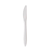 Medium Weight White PP Plastic Knife - Case of 1000 - #K6OW