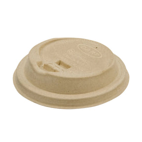 Dart ProPlanet 10-24 oz. Natural Molded Fiber Reclosable Lid - Case of 1000 - #LK316FBR Dart Container