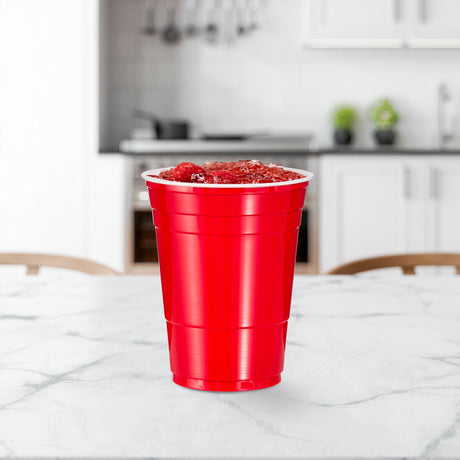 Dart Solo 16 oz. Red HIPS Plastic Cold Cup - Case of 1000 - #P16R