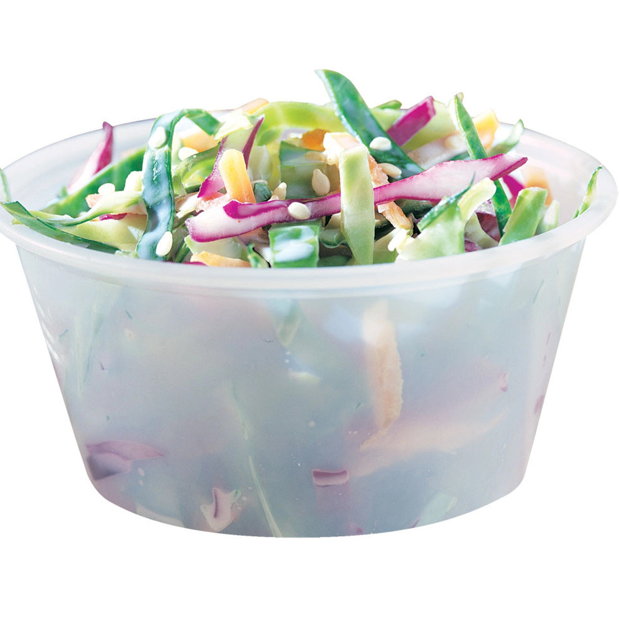 Dart Solo 2 oz. Translucent HIPS Plastic Portion Container - Case of 2500 - #P200N