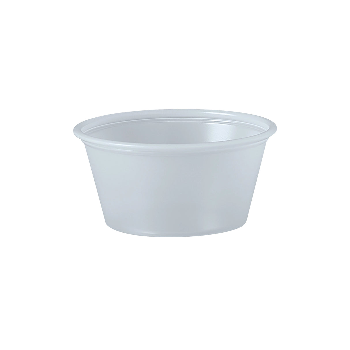 Dart Solo 2 oz. Translucent HIPS Plastic Portion Container - Case of 2500 - #P200N
