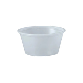 Dart Solo 2 oz. Translucent HIPS Plastic Portion Container - Case of 2500 - #P200N Dart Container