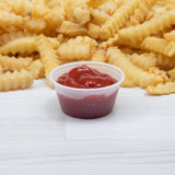 Dart Solo 2 oz. Translucent HIPS Plastic Portion Container - Case of 2500 - #P200N