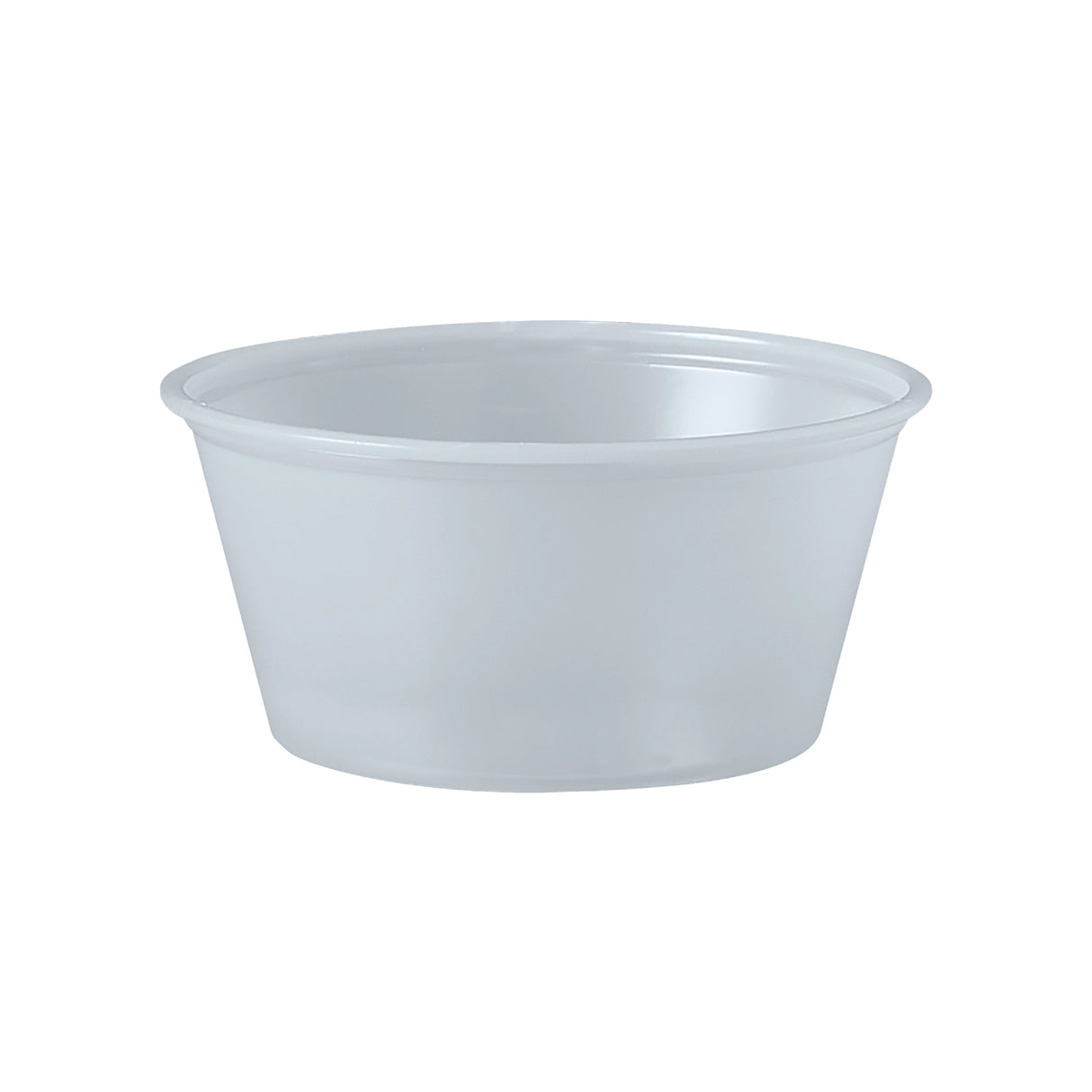 Dart Solo 3.25 oz. Translucent HIPS Plastic Portion Container - Case of 2500 - #P325N