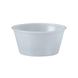 Dart Solo 3.25 oz. Translucent HIPS Plastic Portion Container - Case of 2500 - #P325N