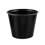 5.5 oz. HIPS Plastic Black Portion Container - Case of 2500 - #P550BLK