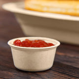 Dart ProPlanet™ 2 oz. PFAS-Free Fiber Portion Container - Case of 2500 - #PC2FBR