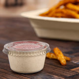 Dart ProPlanet™ 2 oz. PFAS-Free Fiber Portion Container - Case of 2500 - #PC2FBR