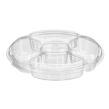 Safe-T-Fresh® tamper evident 5 compartment Party Platter - Case of 100