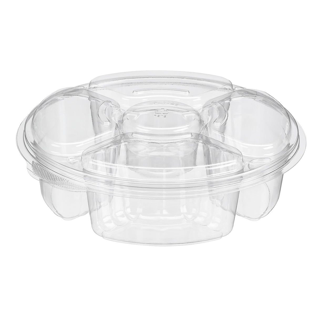 Two Piece Platter with 5 Compartments - Case of 100 - #PL065C