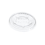 Dart Solo Clear 1 oz. PET Plastic Soufflé Cup Lid - Case of 2500 - #PL100N