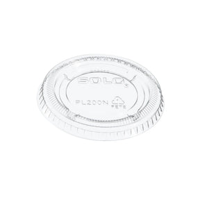 Dart 2 oz. PET Clear Plastic Soufflé Cup Lid - Case of 2500 - #PL200N Dart Container
