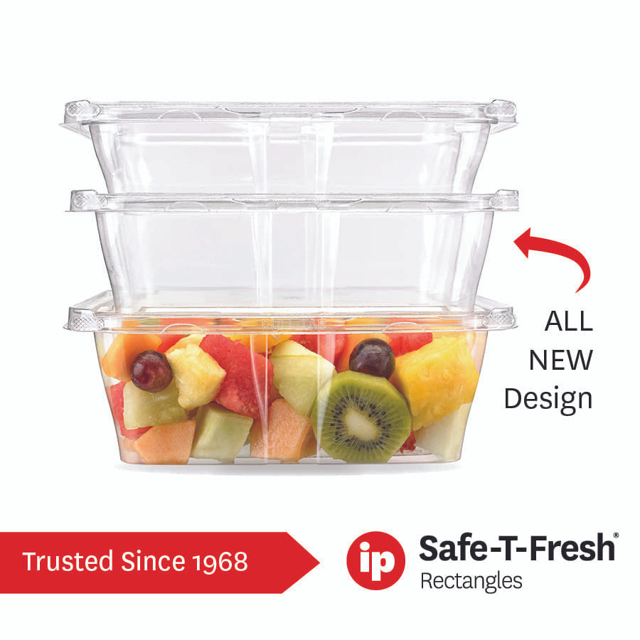 Contenedor de fiambres de 24 oz con precinto de seguridad Safe-T-Fresh® - Caja de 200