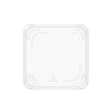 6" PET Plastic Recessed Tamper-Evident/Resistant Clear Lid - Case of 300 - #SBTGRL