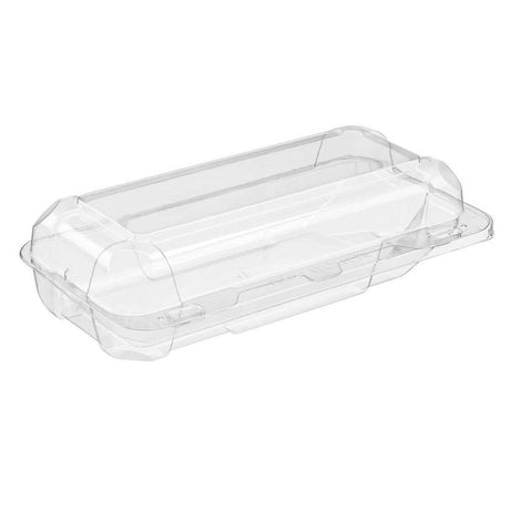 SureChoice 27 oz. Rectangular Plastic Hinged Bakery Container with Barlock - Case of 300 - #SC18S