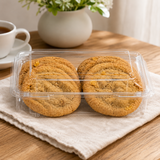 SureChoice 73 oz. Square Plastic Bakery Container - Case of 160 - #SC5130FS