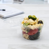 8 oz. PET Plastic Tamper-Evident Clear Snack Cup w/ Dome Lid - Case of 272 - #SC8D