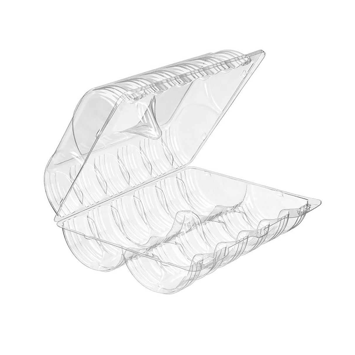 12-Count Plastic Hinged Donut Container - Case of 174 - #SLP112A Inline Plastics
