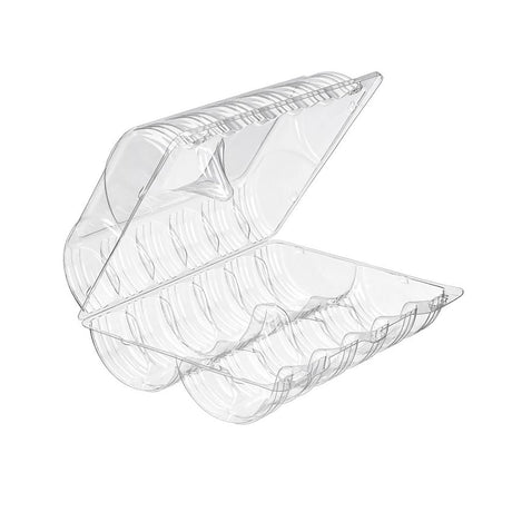 12-Count Plastic Hinged Donut Container - Case of 174 - #SLP112A Inline Plastics