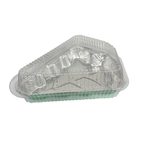 Christmas Tree Shaped Foil Pan and Plastic Clamshell Container Combo - Case of 50 - #SLP98-340