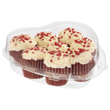 Contenedor de plástico tipo concha en forma de corazón - Caja de 150 #CPC99