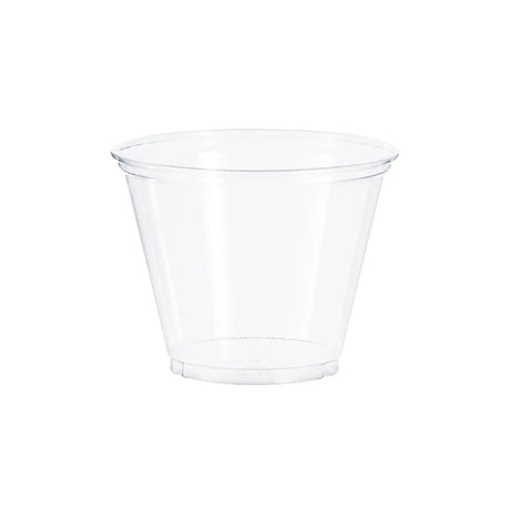 Dart Solo 9 oz. Clear Squat PET Cup - Case of 1000 - #TP9R Dart Container