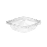12 oz. PagodaWare Tamper Evident & Tamper Resistant Hinged Deli Container - Case of 168 - #TS12PW Inline Plastics