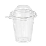 Inline Plastics Safe-T-Fresh Tamper Evident & Tamper Resistant Clamshell 16 oz. Snack Cup with Dome Lid - Case of 232 - #TS16CCRD