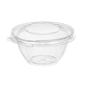 Inline Plastics Safe-T-Fresh Tamper Evident & Tamper Resistant 16 oz. Clamshell Bowl - Case of 240 - #TS16RN Inline Plastics