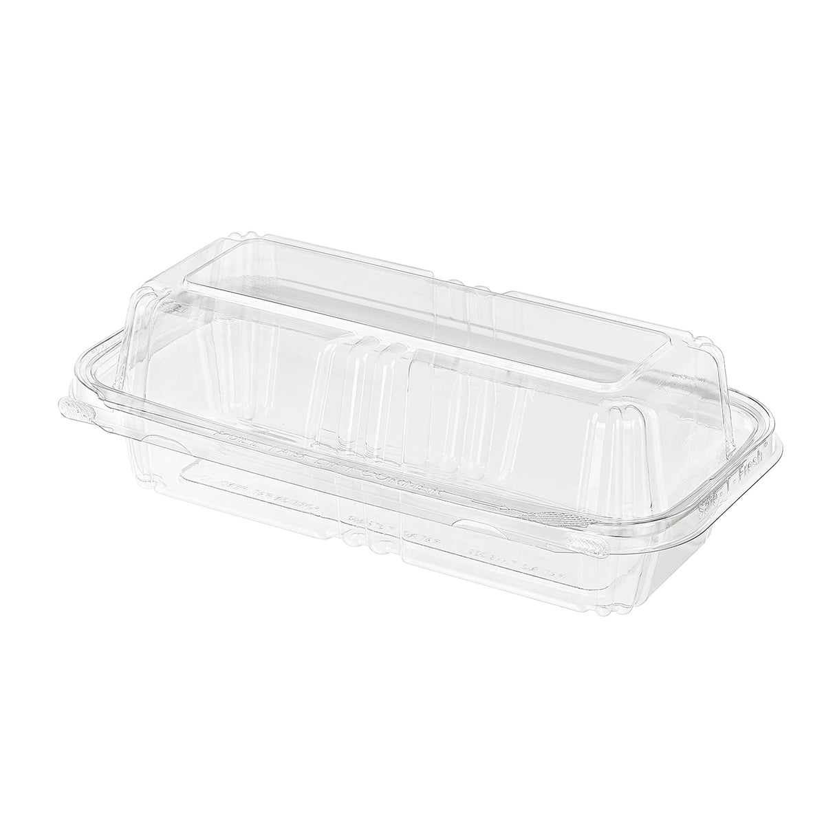 Inline Plastics Safe-T-Fresh Rectangular Tamper Evident & Tamper Resistant Clamshell Container - Case of 150 - #TS202