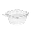 4 oz. Square Tamper Evident & Tamper Resistant Clamshell Snacker Container - Case of 312 - #TS3004 Inline Plastics