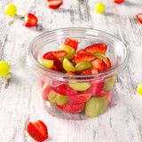 Safe-T-Fresh 16 oz. Tamper Evident Hinged Round Deli Tub - Case of 300 - #TS4016R