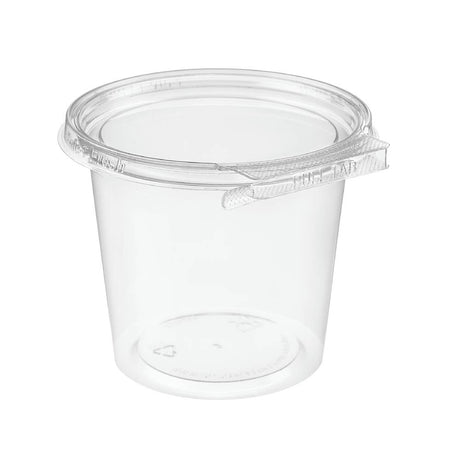 Safe-T-Fresh 24 oz. Tamper Evident Hinged Round Deli Tub - Case of 280 - #TS4024R