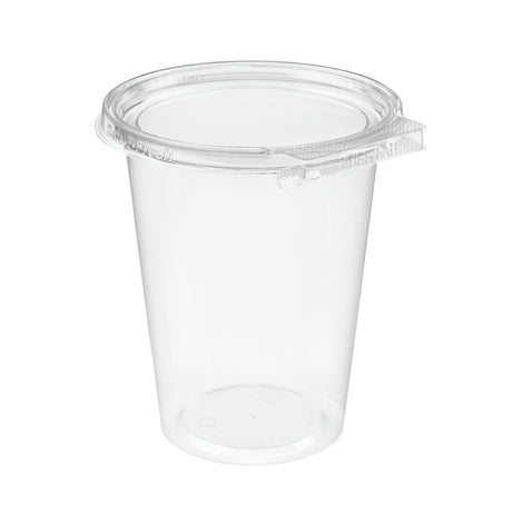 Safe-T-Fresh 32 oz. Tamper Evident Plastic Hinged Round Deli Container - Case of 240 - #TS4032R