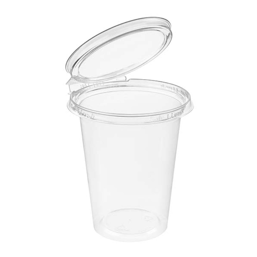 Safe-T-Fresh 32 oz. Tamper Evident Plastic Hinged Round Deli Container - Case of 240 - #TS4032R