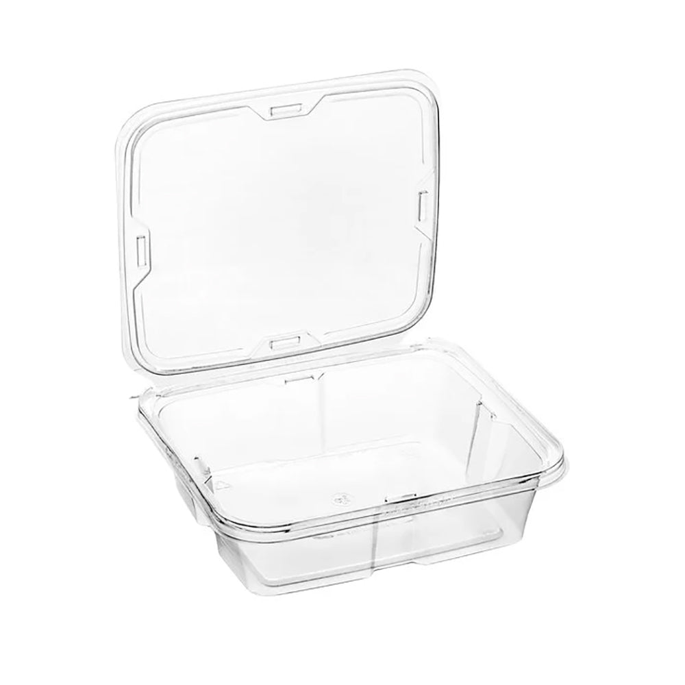 Inline Plastics Safe-T-Fresh Tamper Evident & Tamper Resistant Clamshell, 48 oz. - Case of 150 - #TS48