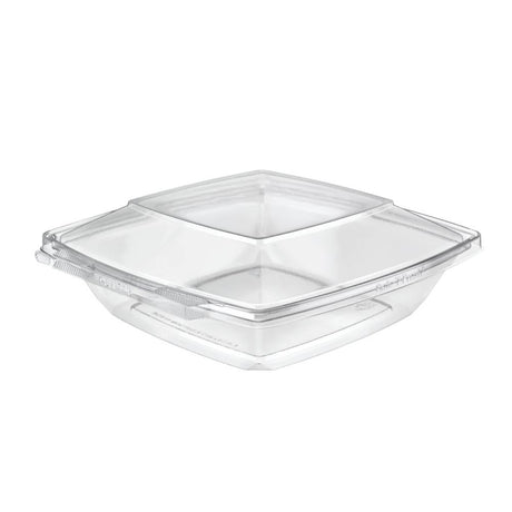 Safe-T-Fresh 48 oz. Tamper Evident Square Deli Container - Case of 88 - #TS48PW