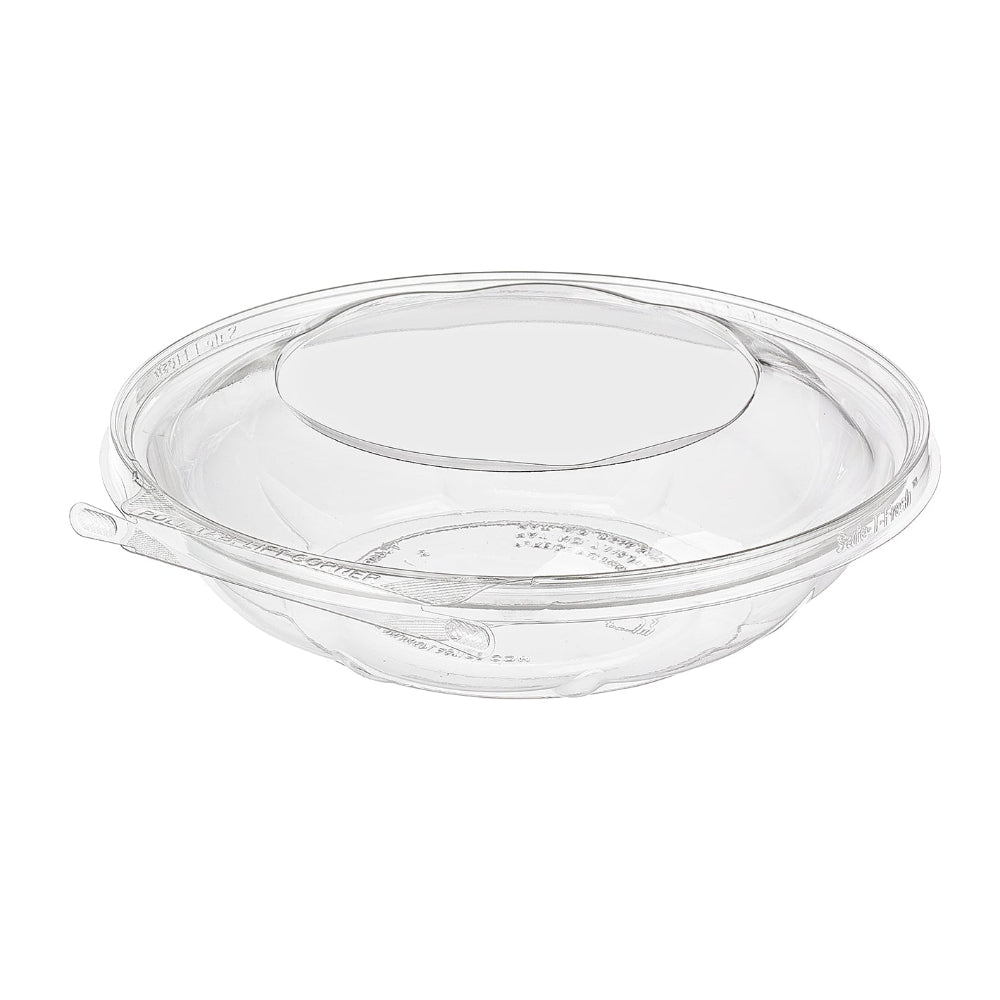 Safe-T-Fresh 48 oz. Tamper Evident Round Deli Bowl - Case of 100 - #TS48RN
