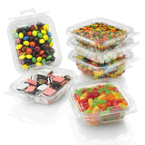 Safe-T-Fresh 6 oz. Tamper Evident Hangable Hinged Snack Container - Case of 240 - #TS6T