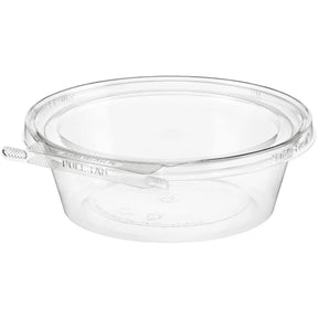 Safe-T-Fresh 7" Round Tamper Evident & Tamper Resistant Clamshell Tub, 24 oz. - Case of 168 - #TS7024 Inline Plastics
