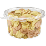 Safe-T-Fresh 49 oz. Tamper Evident Round Hinged Deli Tub - Case of 132 - #TS7046