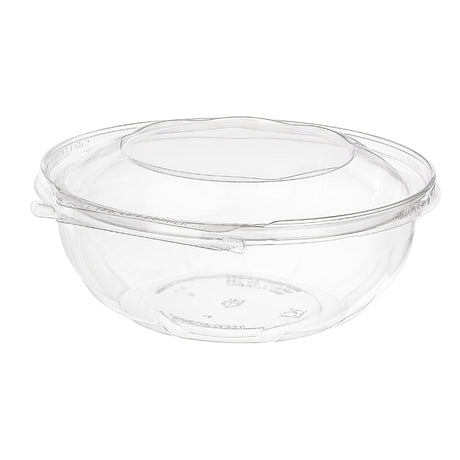 Safe-T-Fresh 80 oz. Tamper Evident Hinged Deli Bowl - Case of 96 - #TS80RN