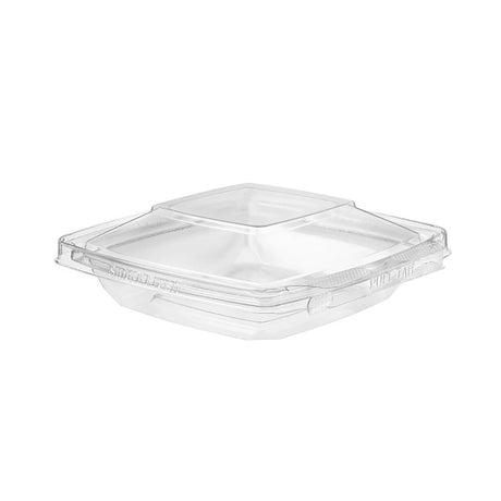 8 oz. PagodaWare Tamper Evident & Tamper Resistant Hinged Deli Container - Case of 168 - #TS8PW Inline Plastics