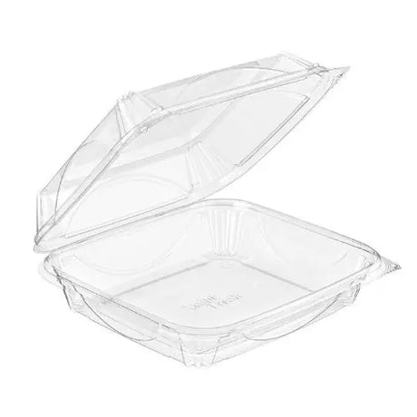 8 x 8" Square Perimeter Seal Clamshell - Case of 110 - #VF8091 Inline Plastics