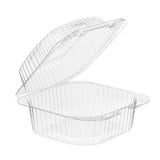 33 oz. Square Plastic Clamshell Container - Case of 500 - #VPP756 Inline Plastics
