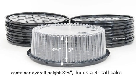 9" Cake Container for 1-2 layers - Case of 80 - #WG25 D & W Fine pack