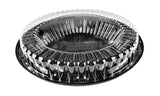 Contenedor de plástico para tartas de 10" - Tapa de cúpula baja - Caja de 160 - N.º WJ44