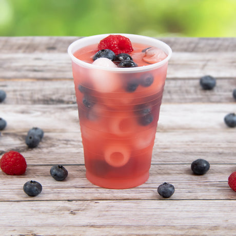Dart 14 oz. Translucent HIPS Plastic Cold Cup - Case of 1000 - #Y14